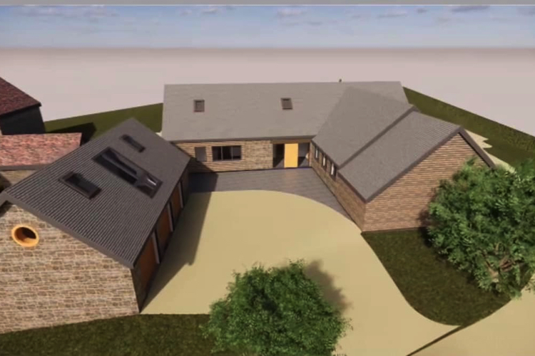 artist's impression of a new self-build project.